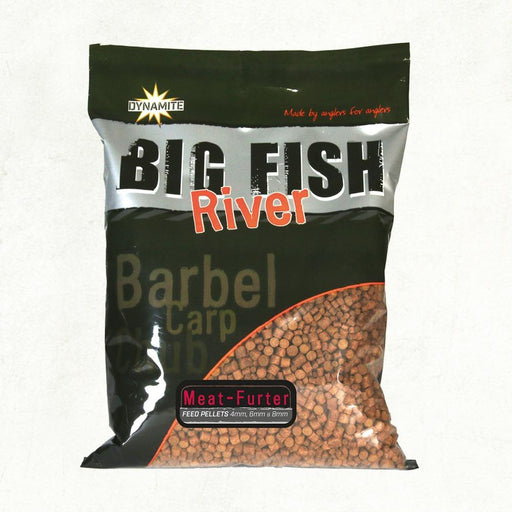 Dynamite Baits Big Fish River Pellets Meat Furter 1.8kg - Lobbys Tackle