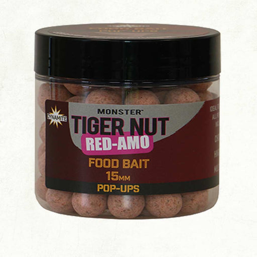 Dynamite Baits Monster Tiger Nut Red-Amo Food Bait Pop Ups 15mm - Lobbys Tackle