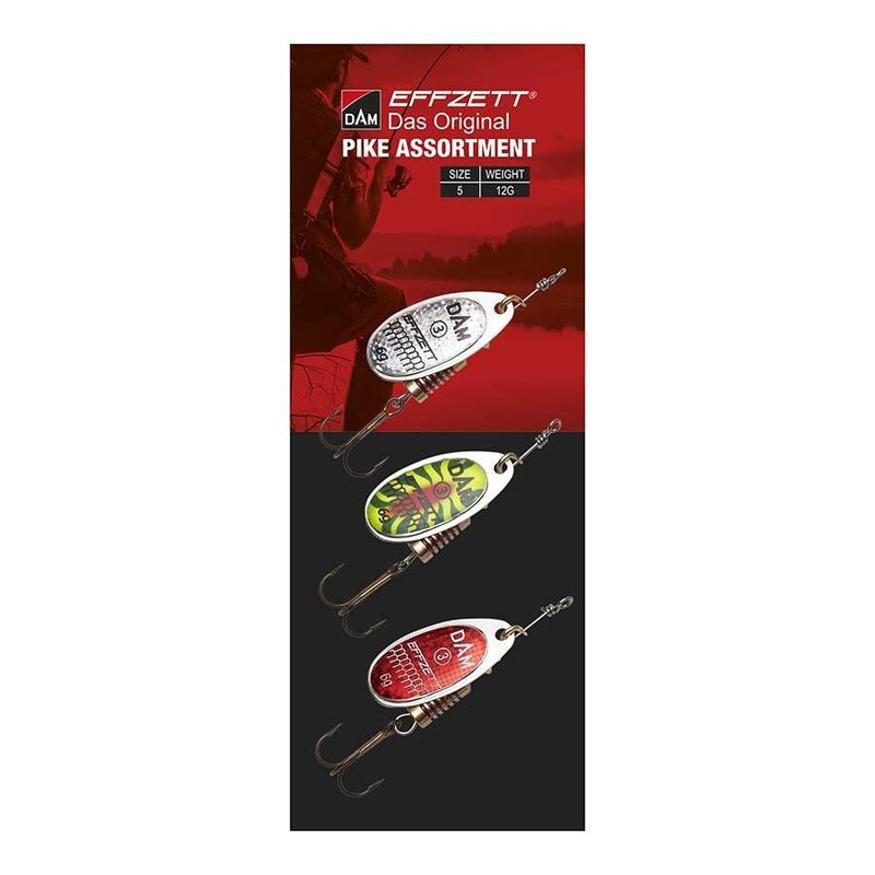Effzett Pike Spinner Assortment 3pc - Lobbys Tackle