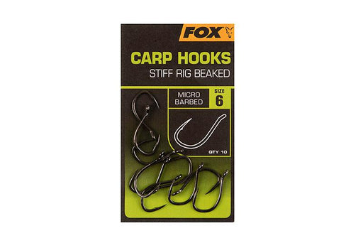 Fox Carp Hooks Stiff Rig Beaked - Lobbys Tackle