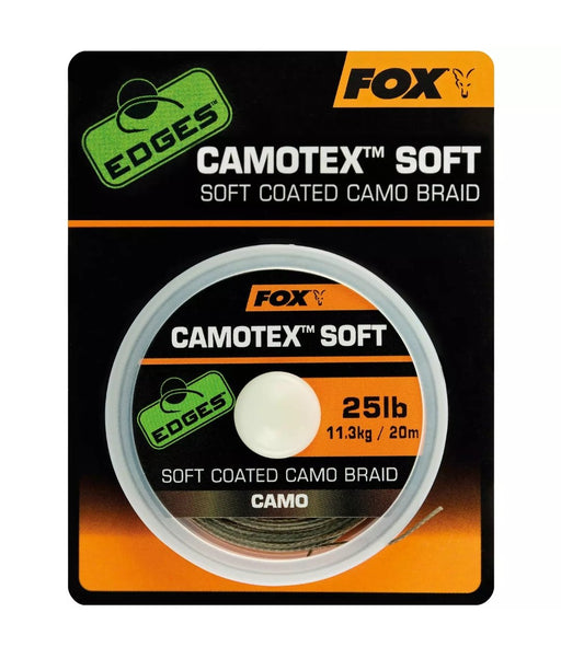 Fox Edges Camotex Soft Coated Camo Braid 20m - Lobbys Tackle
