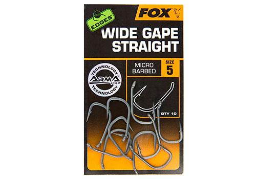 Fox Edges Wide Gape Straight Hooks - Lobbys Tackle