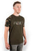 Fox Raglan Khaki / Camo Sleeve T Shirt - Lobbys Tackle
