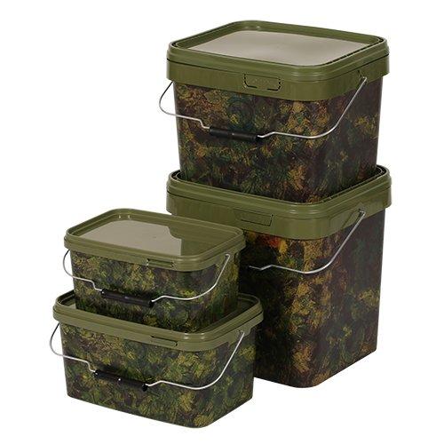 Gardner Square & Rectangular Camo Bait Buckets - Lobbys Tackle