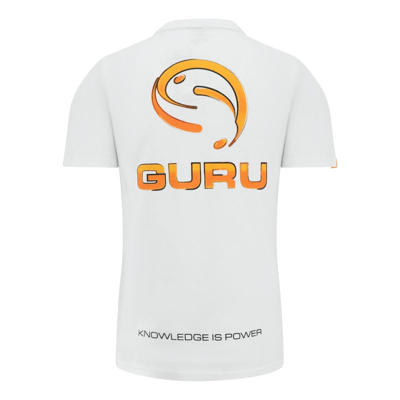 Guru Semi Logo White Tee - Lobbys Tackle