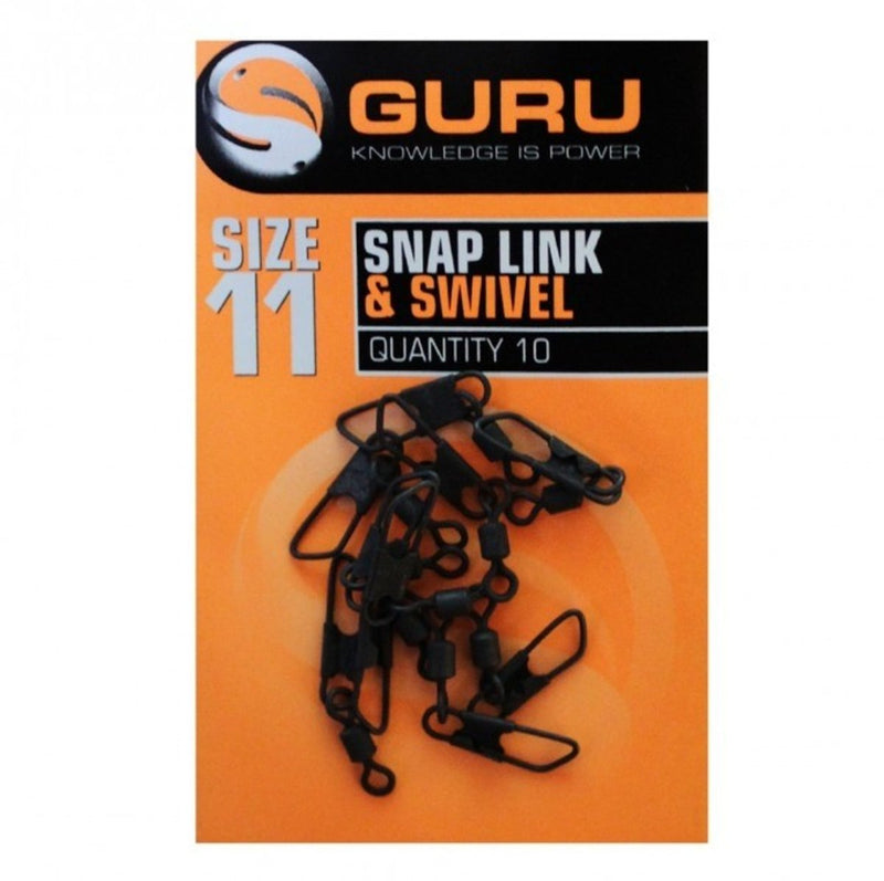 Guru Size 11 Snap Link & Swivel - Lobbys Tackle