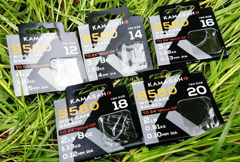 Kamasan B560 Barbed Hooks To Nylon - Lobbys Tackle