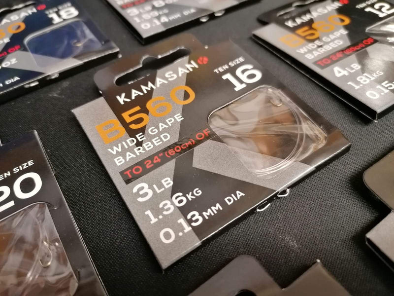 Kamasan B560 Barbed Hooks To Nylon - Lobbys Tackle