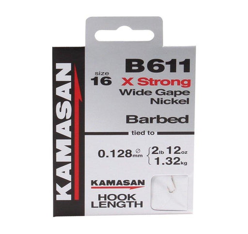 Kamasan B611 Hooks to Nylon - Lobbys Tackle