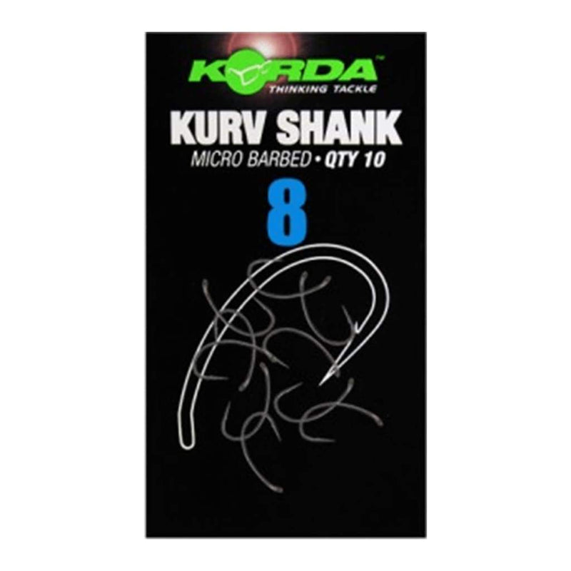 Korda Kurv Shank Hooks - Lobbys Tackle