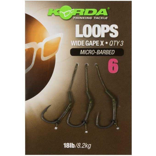Korda Loop Ready Tied Wide Gape X Rigs - Lobbys Tackle