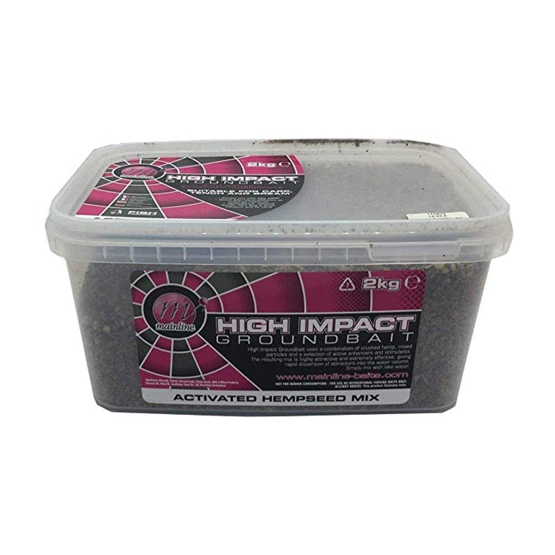 Mainline High Impact Groundbait Activated Hemp Mix 2kg - Lobbys Tackle
