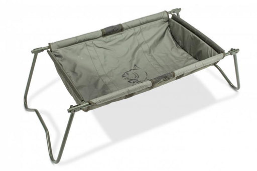 The Nash Tackle Ultralite Carp Cradle provides superior protection by keeping the fish completely off the ground.