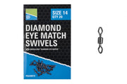 Preston Diamond Eye Match Swivels - Lobbys Tackle