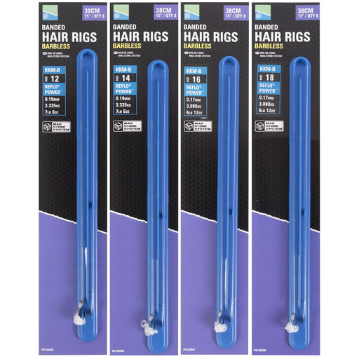 Preston KKM-B 15" Banded Hair Rig Hooklengths - Lobbys Tackle