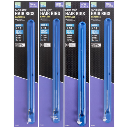 Preston KKM-B 15" Rapid Stop Hair Rig Hooklengths - Lobbys Tackle