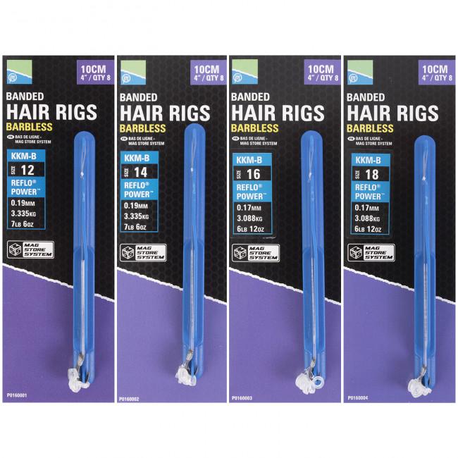 Preston KKM-B 4" Banded Hair Rig Hooklengths - Lobbys Tackle