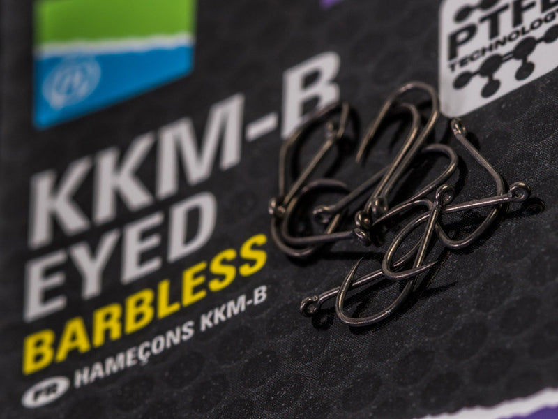 Preston KKM-B Eyed Barbless Hooks - Lobbys Tackle