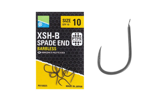 Preston XSH-B Spade End Barbless Hooks - Lobbys Tackle