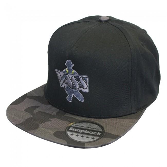 Vass Black Camouflage SnapBack Cap - Lobbys Tackle